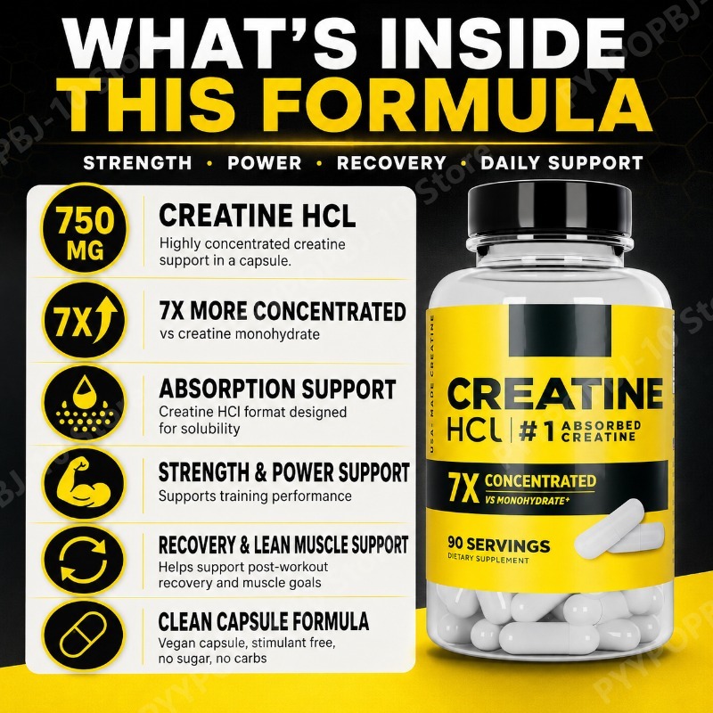 Creatine HCl 750mg 90 Capsules - đánh giá và giá The Nutrition Fitness