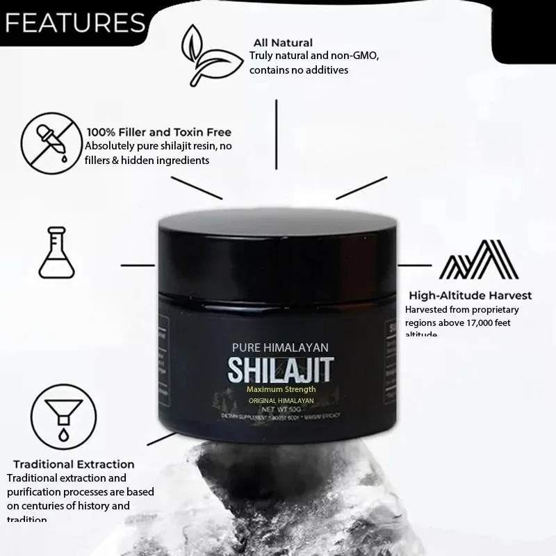 30g /50g100% High-purity Shila - đánh giá và giá Shilajit Resin Pure