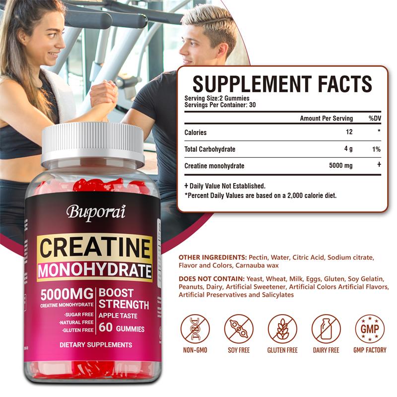 Creatine Monohydrate Gummies - - đánh giá và giá Pre Workout Supplement