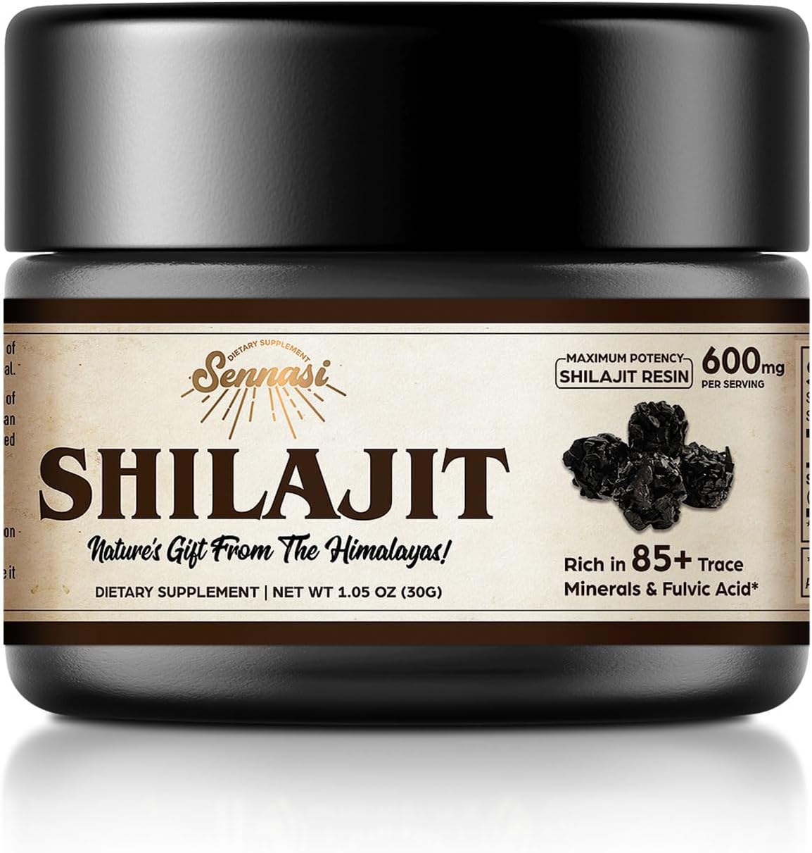 Shilajit Pure Himalayan Organi - đánh giá và giá Shilajit Resin Pure