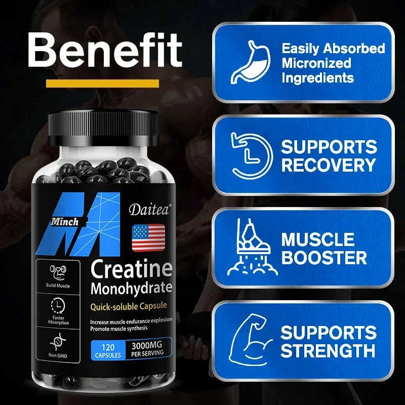 Daitea Creatine 3000 mg Monohy - đánh giá và giá Pre Workout Supplement