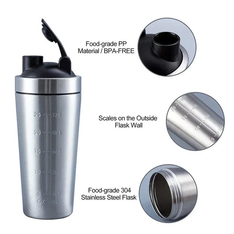 Stainless Steel Protein Shaker - đánh giá và giá The Nutrition Fitness