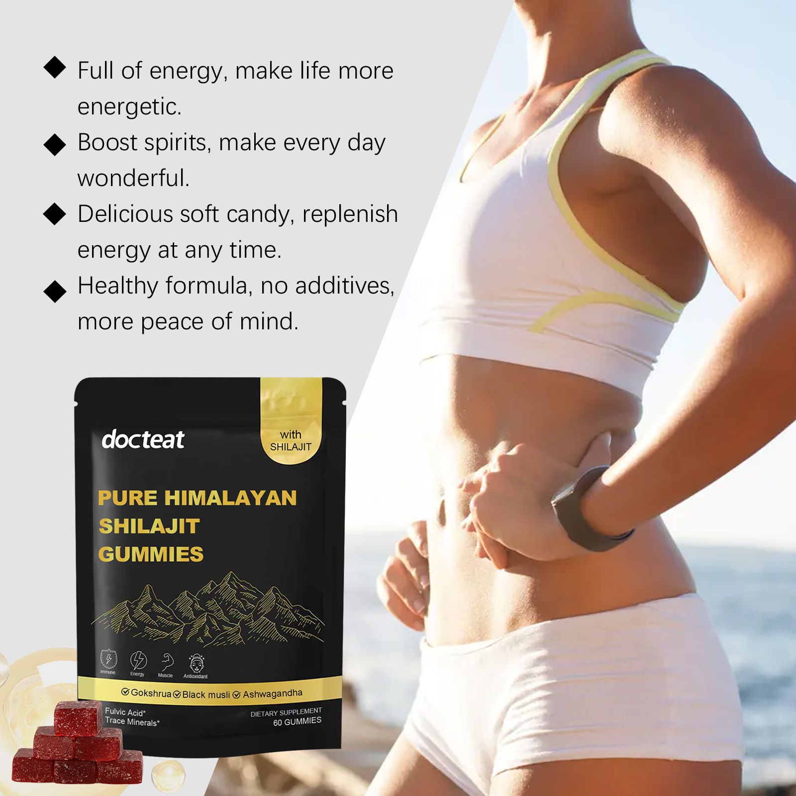 Shilajit Gummies High Potency  - đánh giá và giá Shilajit Resin Pure
