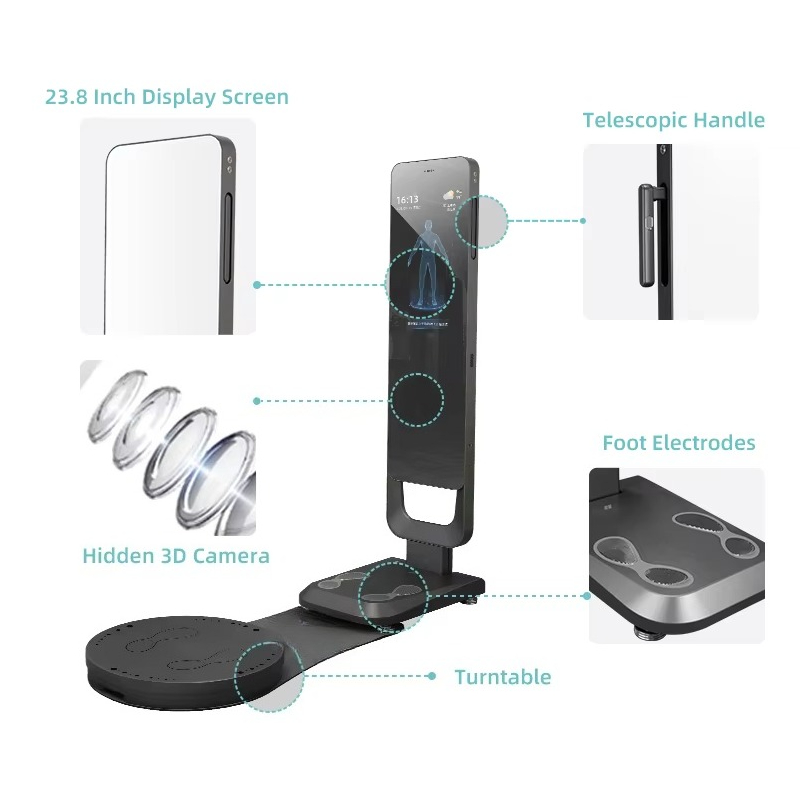 Smart Fitness Mirror Body Scan - đánh giá và giá The Nutrition Fitness