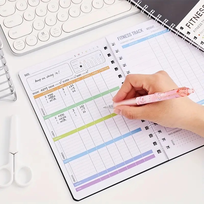 Fitness Journal Notebook Daily - đánh giá và giá Nutrition And Exercise