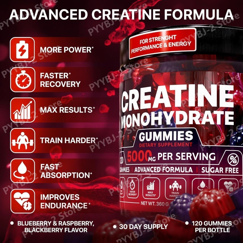 Creatine Monohydrate Gummies R - đánh giá và giá Pre Workout Supplement