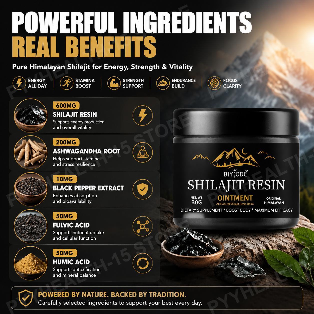 Biyode Pure Himalayan Shilajit - đánh giá và giá Shilajit Resin Pure